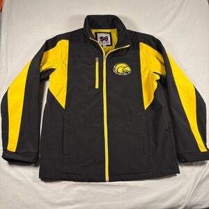 58 Sports Southern Miss Golden Eagles Softshell Jacket Mens Medium Black Gold